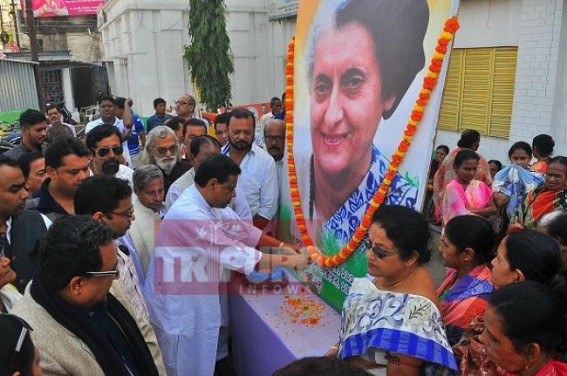 Congress observes 101st birth anniversary of Indira Gandhi